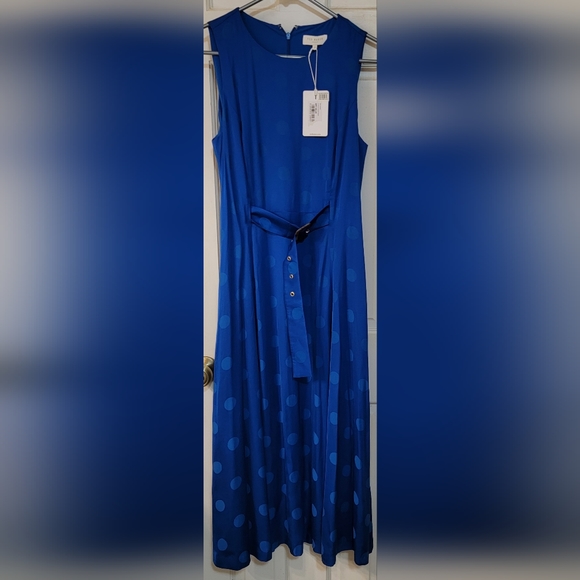 NWT Ted Baker Innabel A-line Belted Midi Dress,  TB Size 2, US Size 4-6. - Picture 3 of 6